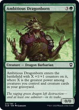 Ambitious Dragonborn (Commander Legends: Battle for Baldur's Gate) Light Play Foil