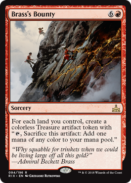 Brass's Bounty (Rivals of Ixalan) Near Mint