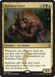 Rakshasa Vizier (Khans of Tarkir) Medium Play