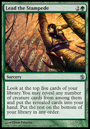 Lead the Stampede (Mirrodin Besieged) Medium Play