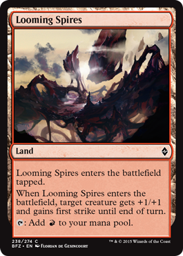 Looming Spires (Battle for Zendikar) Medium Play