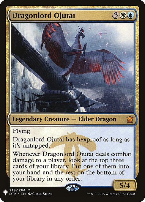 Dragonlord Ojutai (Mystery Booster) Light Play