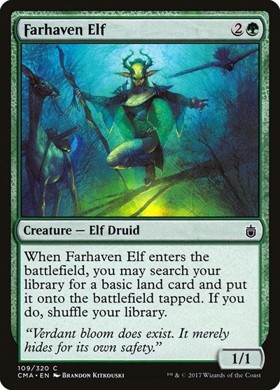 Farhaven Elf (Commander Anthology) Near Mint