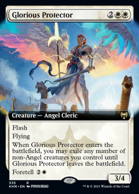 Glorious Protector (Extended Art) (Kaldheim) Near Mint