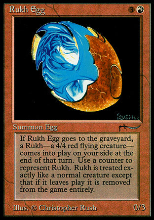 Rukh Egg (dark circle) (Arabian Nights) Heavy Play