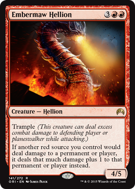 Embermaw Hellion (Magic Origins) Near Mint Foil