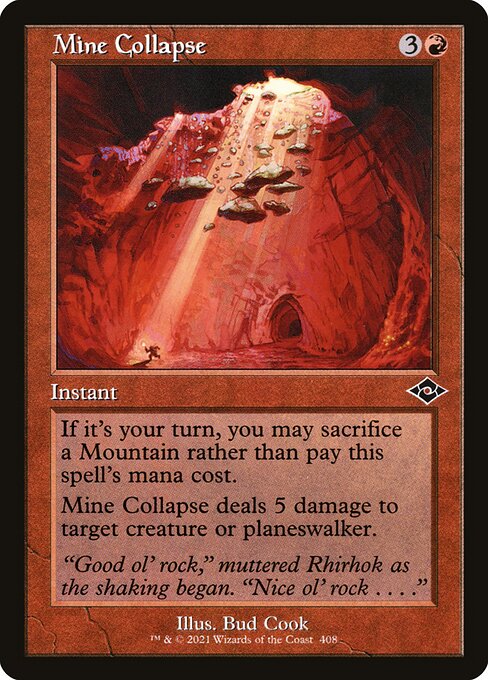 Mine Collapse (Retro Frame) (Foil Etched) (Modern Horizons 2) Near Mint Foil
