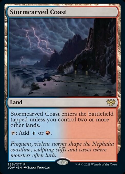 Stormcarved Coast (Innistrad: Crimson Vow) Light Play Foil