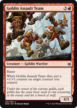 Goblin Assault Team (War of the Spark) Near Mint