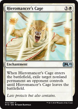 Hieromancer's Cage (Magic 2019 Core Set) Light Play