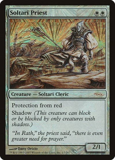 Soltari Priest (Scholarship Series) (Promos: Junior Series) Medium Play Foil