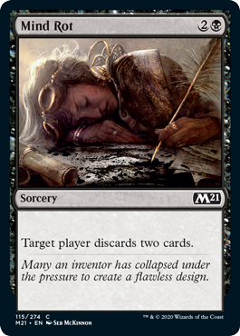 Mind Rot (Magic 2021 Core Set) Medium Play