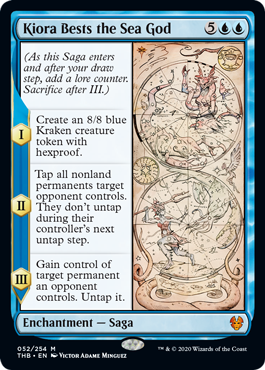 Kiora Bests the Sea God (Theros Beyond Death) Near Mint Foil