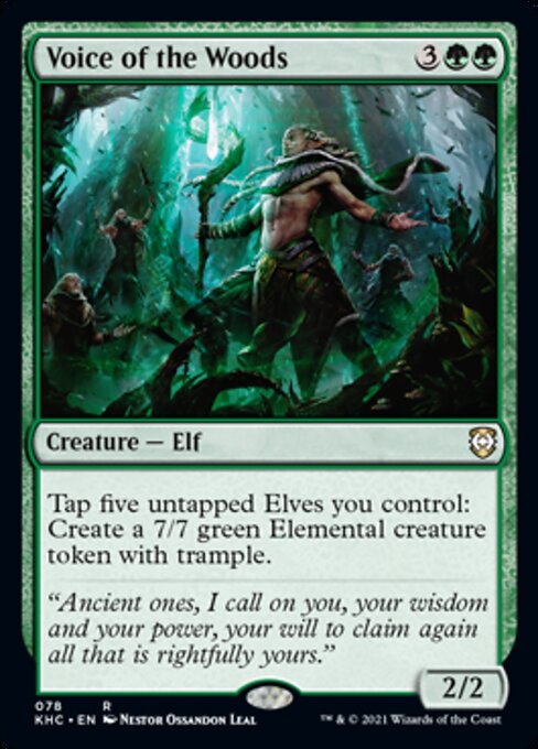 Voice of the Woods (Commander 2021 Kaldheim) Light Play