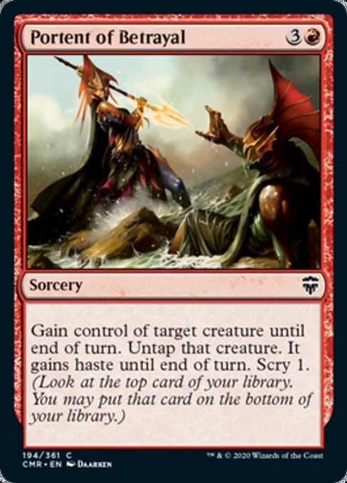 Portent of Betrayal (Commander Legends) Near Mint