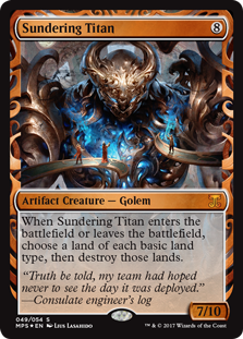Sundering Titan (Kaladesh Inventions) Near Mint Foil