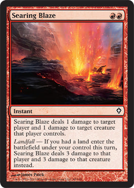 Searing Blaze (Worldwake) Medium Play