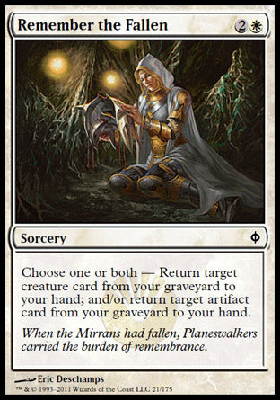 Remember the Fallen (New Phyrexia) Light Play