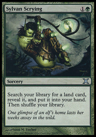Sylvan Scrying (10th Edition) Medium Play