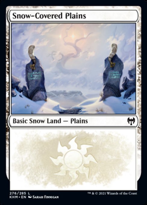 Snow-Covered Plains (276) (Kaldheim) Medium Play Foil