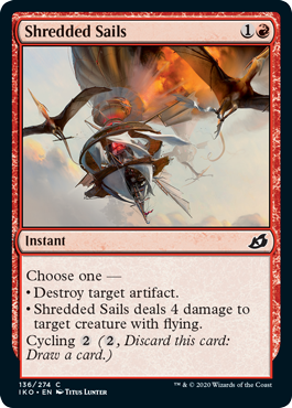 Shredded Sails (Ikoria: Lair of Behemoths) Near Mint Foil