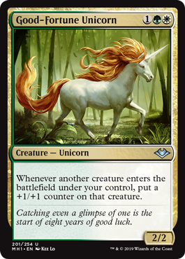 Good-Fortune Unicorn (Modern Horizons) Near Mint