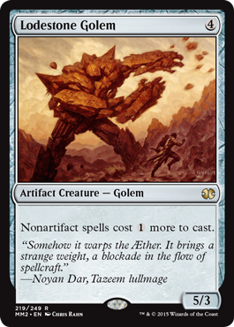 Lodestone Golem (Modern Masters 2015) Light Play