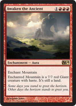 Awaken the Ancient (Magic 2014 Core Set) Medium Play Foil