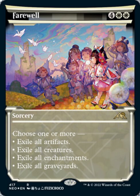 Farewell (Foil Etched) (Kamigawa: Neon Dynasty) Near Mint Foil