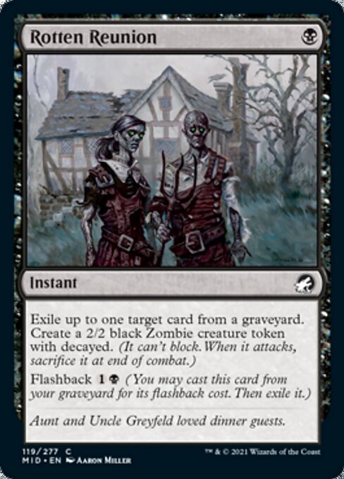 Rotten Reunion (Innistrad: Midnight Hunt) Near Mint Foil