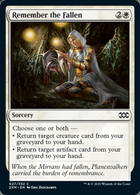 Remember the Fallen (Double Masters) Light Play Foil