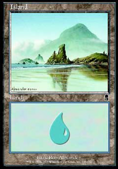 Island (338) (Odyssey) Light Play Foil