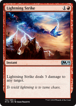 Lightning Strike (Magic 2019 Core Set) Near Mint