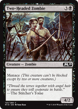 Two-Headed Zombie (Magic 2019 Core Set) Near Mint