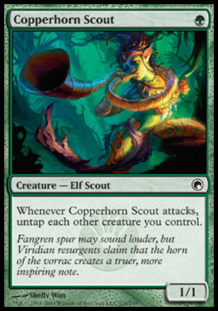 Copperhorn Scout (Scars of Mirrodin) Near Mint Foil