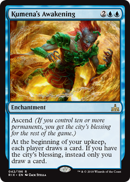 Kumena's Awakening (Rivals of Ixalan) Light Play