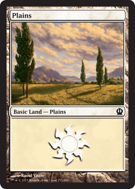 Plains (233) (Theros) Heavy Play