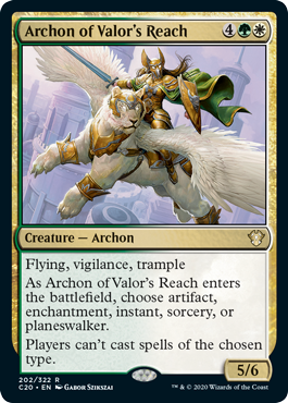 Archon of Valor's Reach (Commander 2020 Ikoria) Near Mint