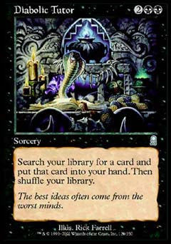 Diabolic Tutor (Odyssey) Medium Play Foil