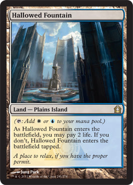 Hallowed Fountain (Return to Ravnica) Light Play