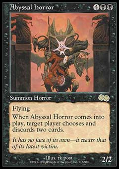 Abyssal Horror (Urza's Saga) Damaged / Poor