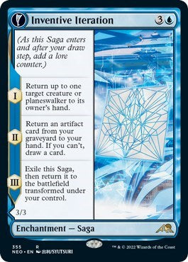 Inventive Iteration (Showcase) (Kamigawa: Neon Dynasty) Light Play Foil