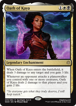 Oath of Kaya (War of the Spark) Near Mint Foil