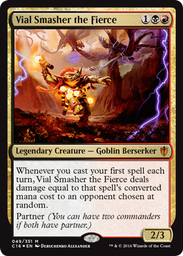 Vial Smasher the Fierce (Commander 2016 Edition) Near Mint Foil