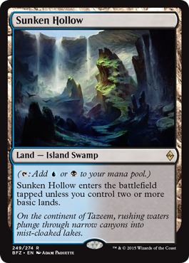 Sunken Hollow (Battle for Zendikar) Near Mint