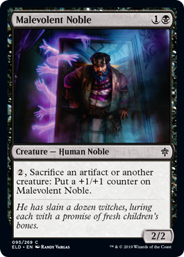 Malevolent Noble (Throne of Eldraine) Near Mint Foil