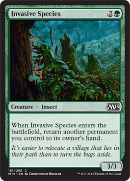 Invasive Species (Magic 2015 Core Set) Light Play Foil