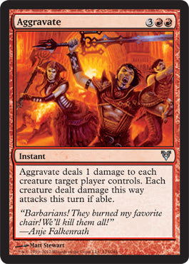Aggravate (Avacyn Restored) Near Mint Foil