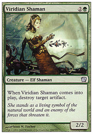 Viridian Shaman (9th Edition) Medium Play