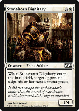 Stonehorn Dignitary (Magic 2012 Core Set) Medium Play